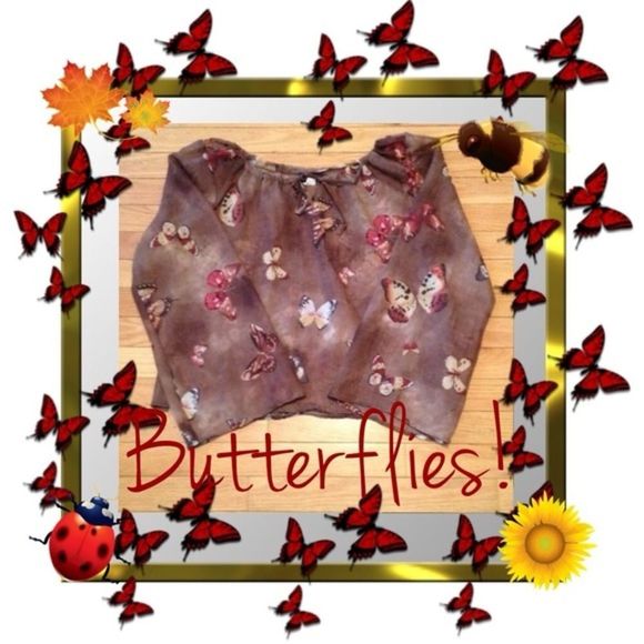 🎈3/$12 So Unique Butterfly Top! - Picture 1 of 3